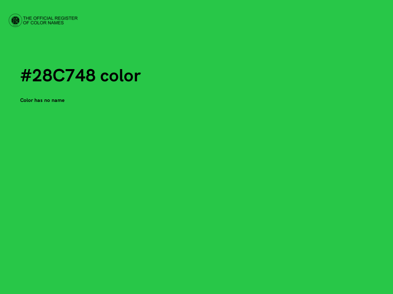 #28C748 color image