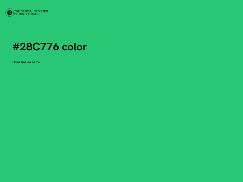 #28C776 color image