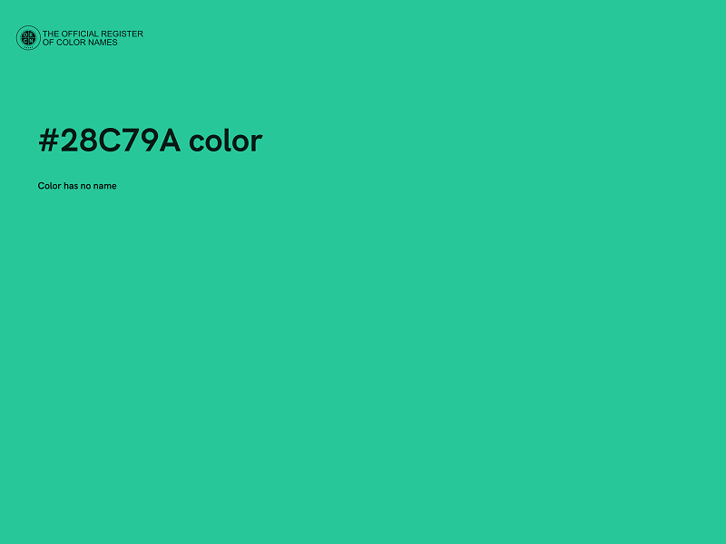 #28C79A color image