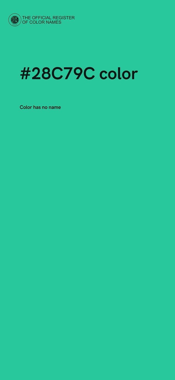 #28C79C color image