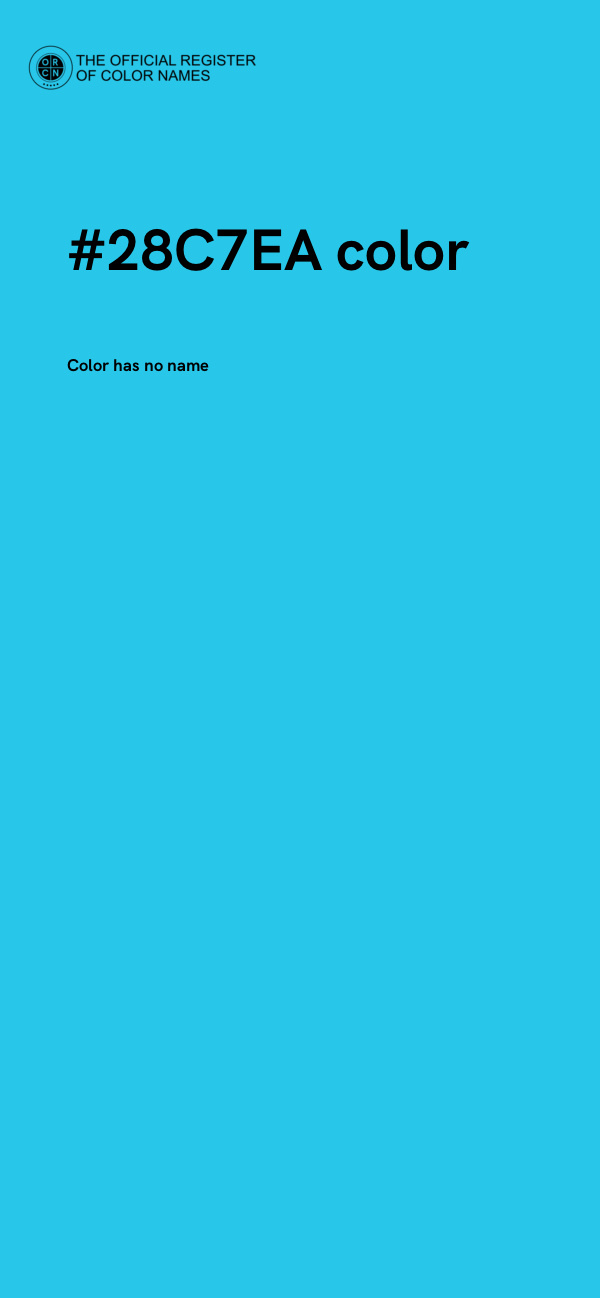 #28C7EA color image
