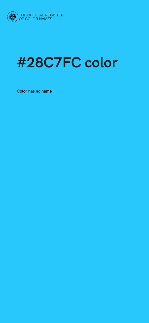 #28C7FC color image