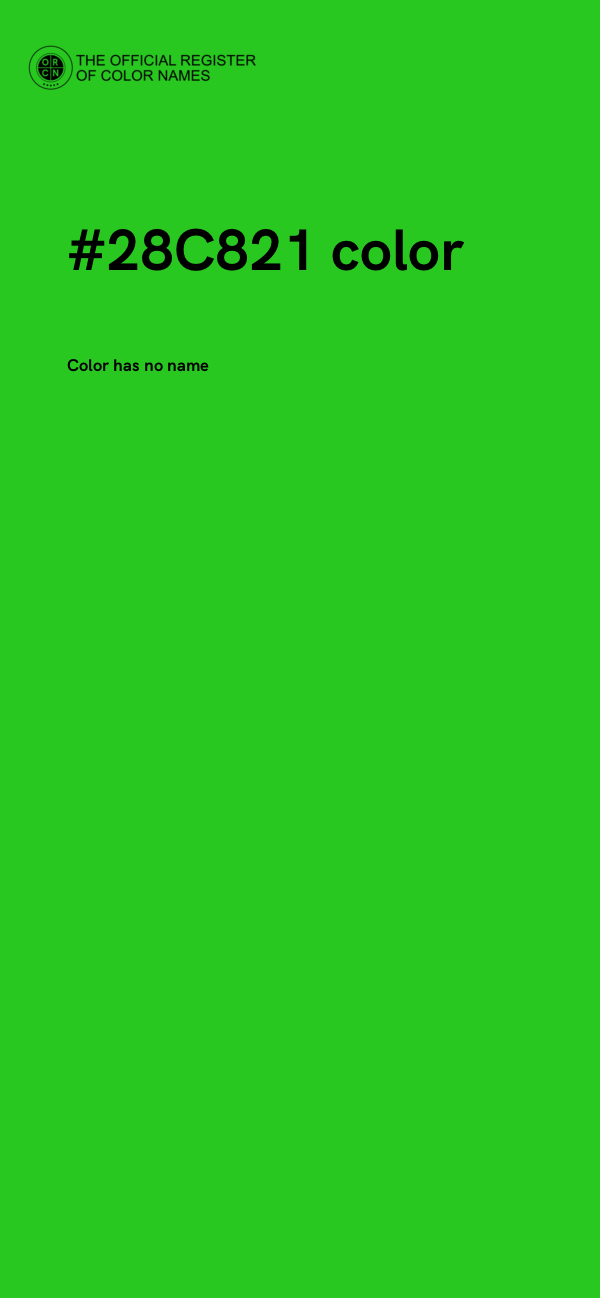 #28C821 color image