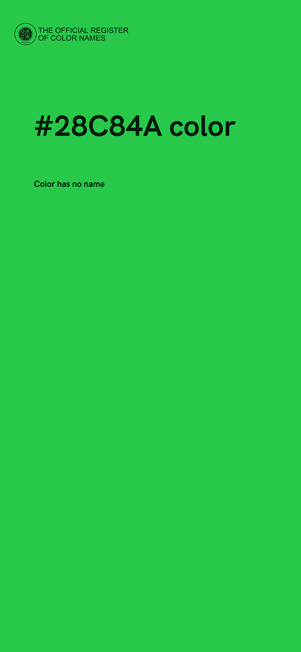 #28C84A color image