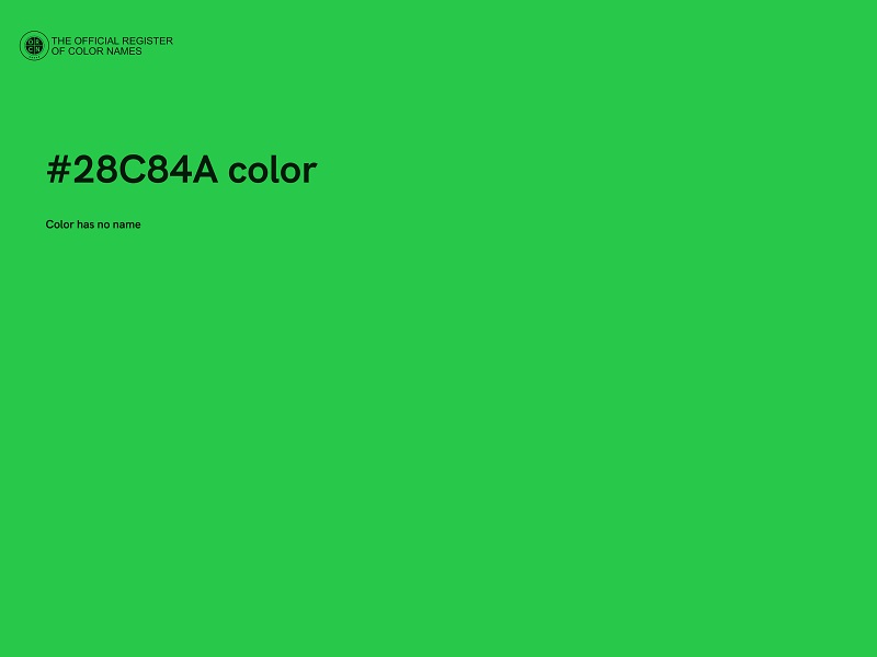 #28C84A color image
