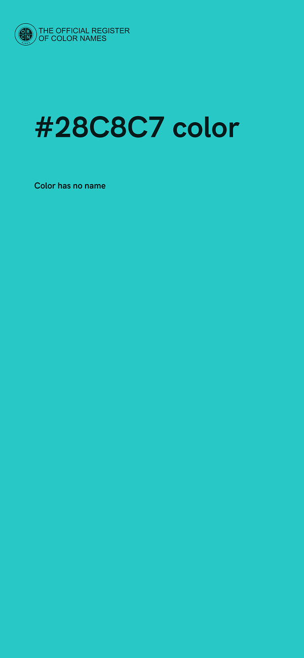 #28C8C7 color image