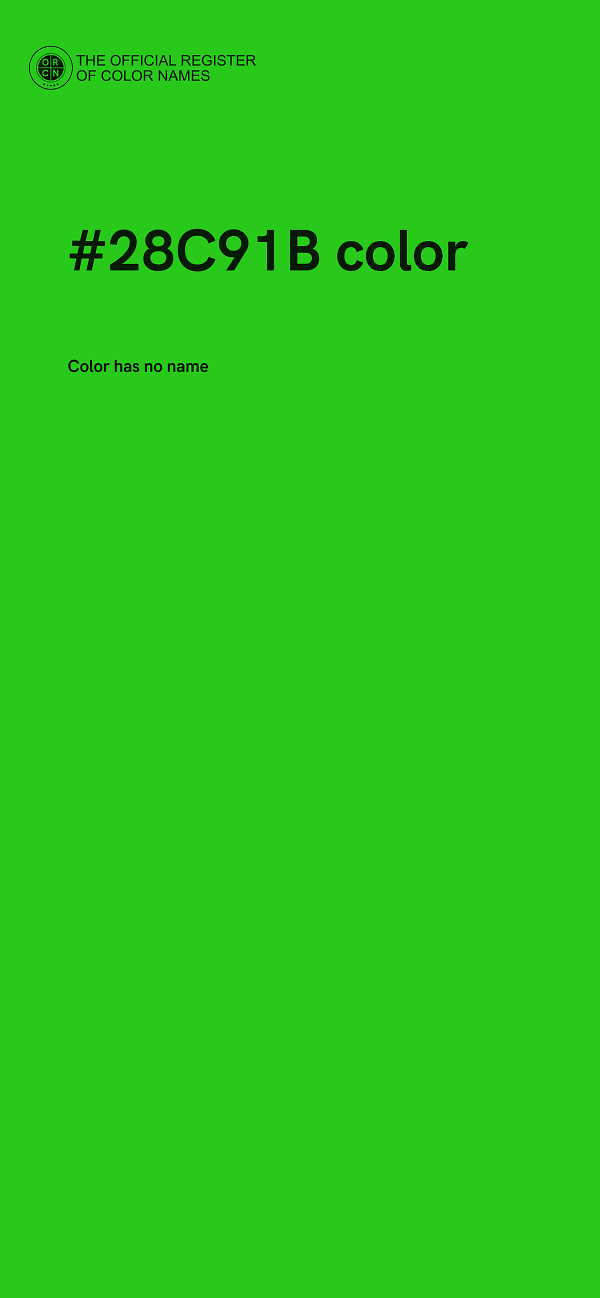 #28C91B color image