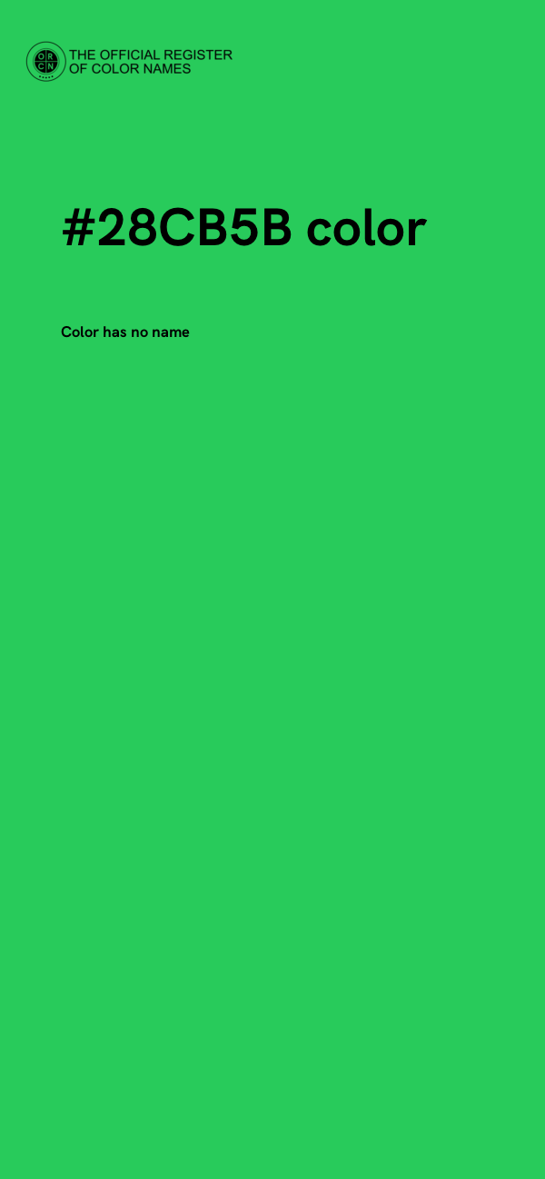 #28CB5B color image
