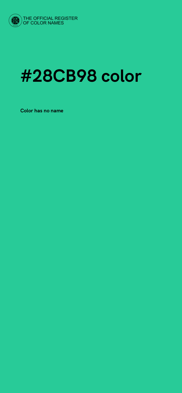 #28CB98 color image