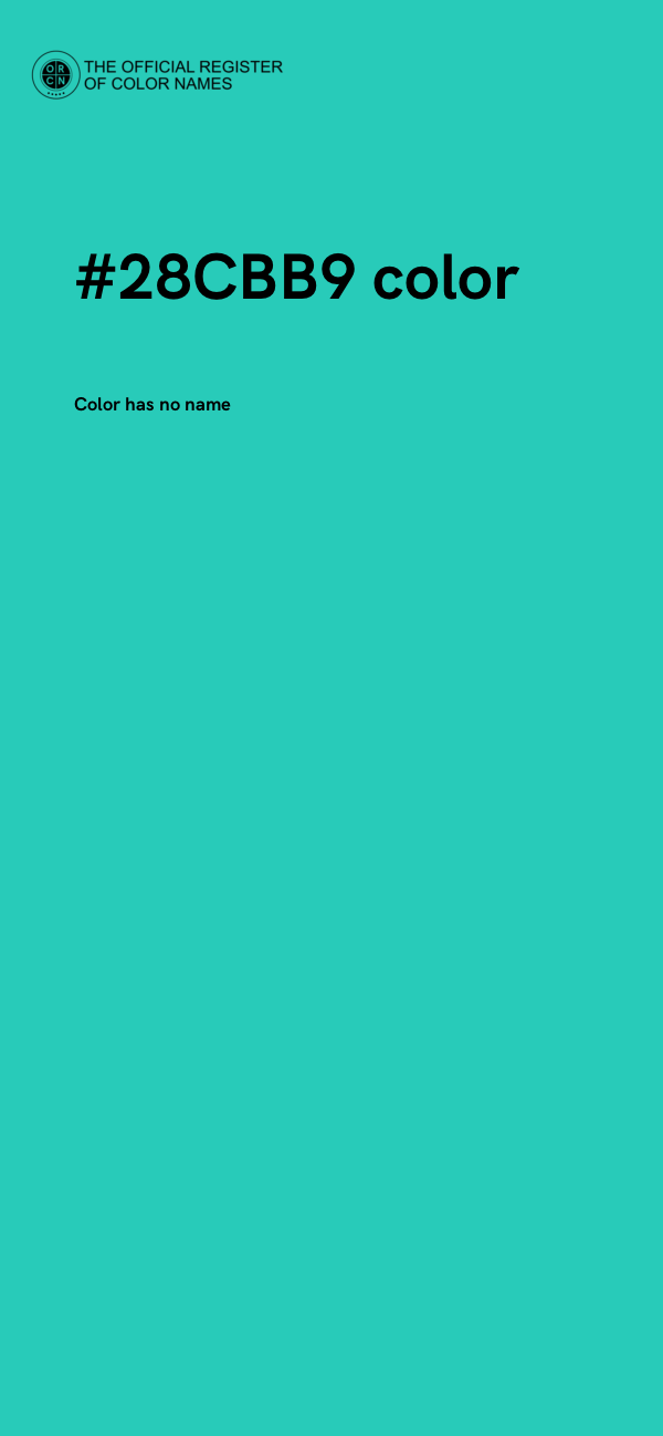 #28CBB9 color image