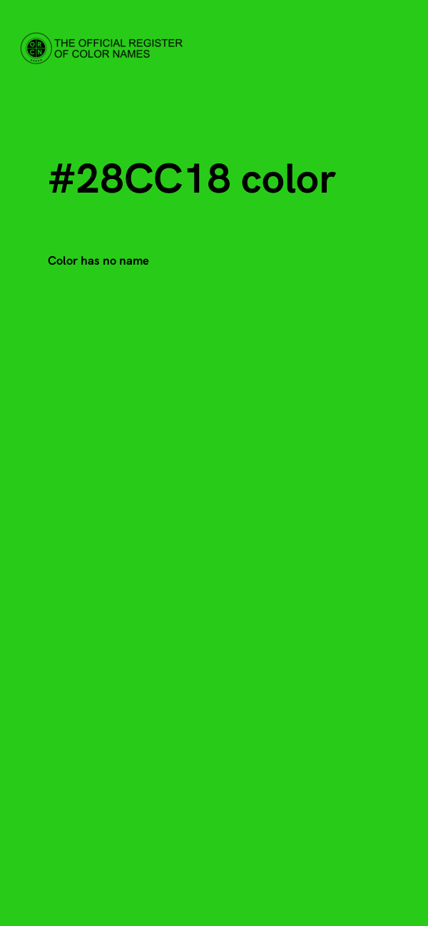 #28CC18 color image