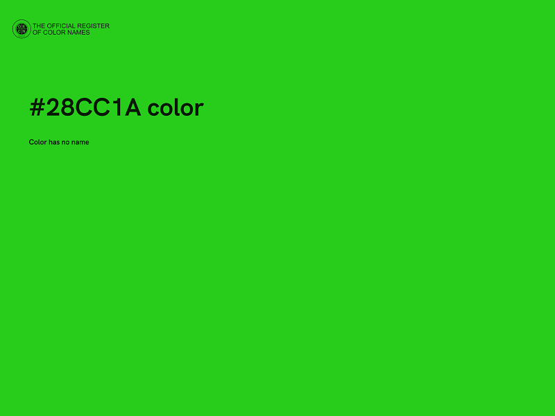 #28CC1A color image
