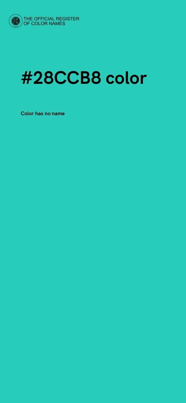 #28CCB8 color image