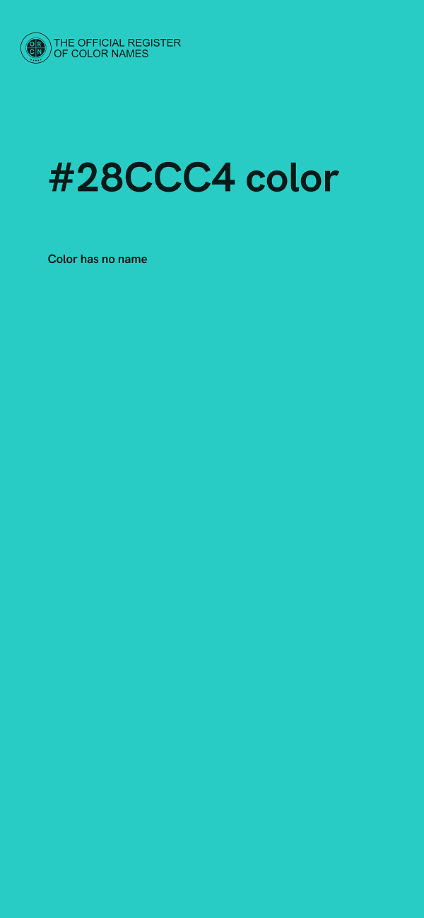 #28CCC4 color image