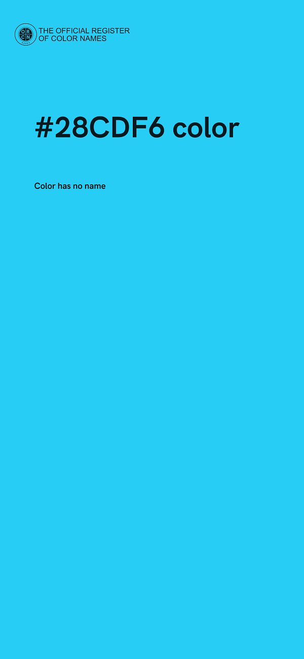 #28CDF6 color image