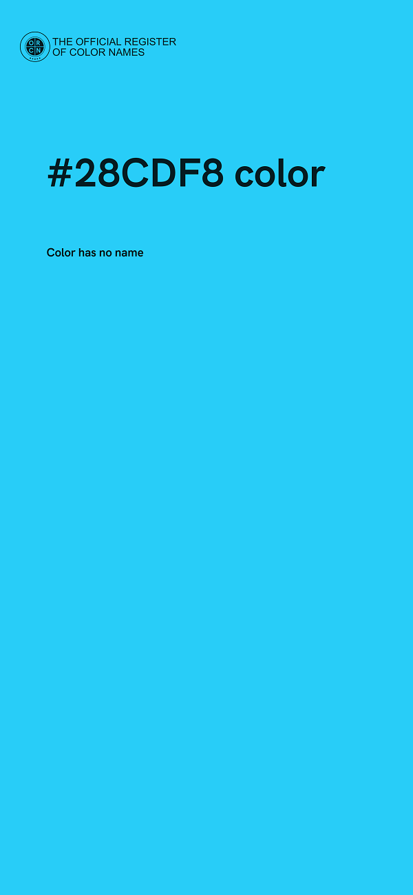 #28CDF8 color image