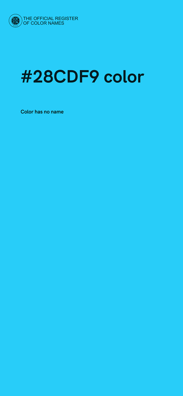 #28CDF9 color image