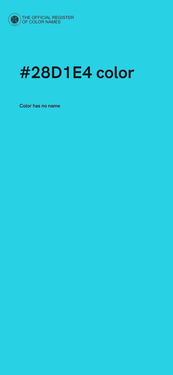 #28D1E4 color image