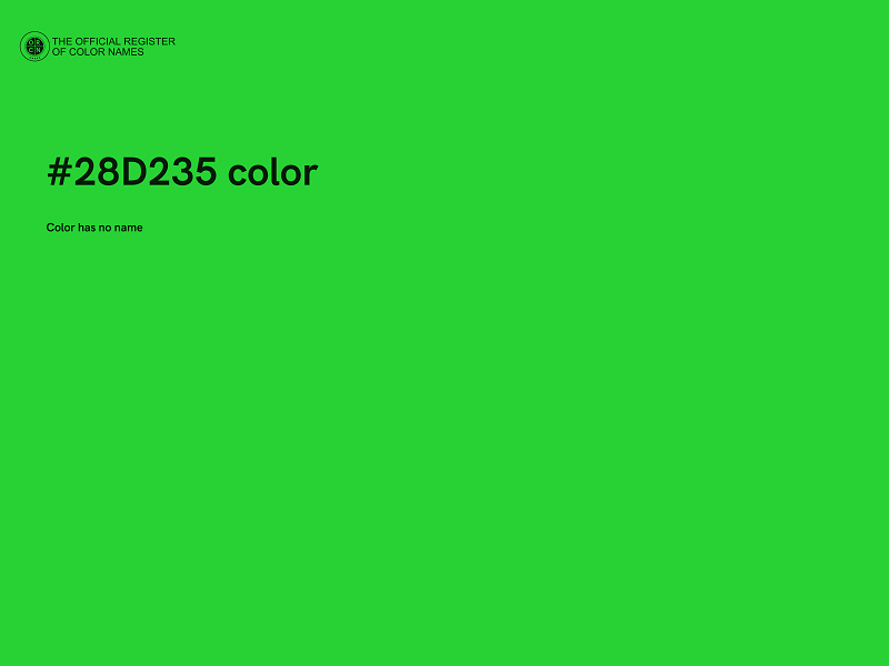 #28D235 color image