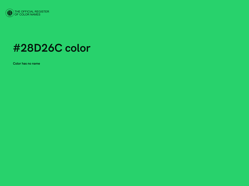 #28D26C color image