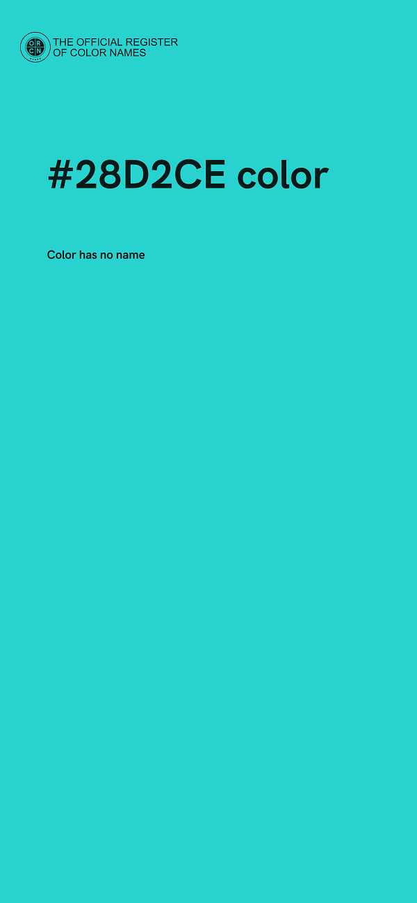 #28D2CE color image