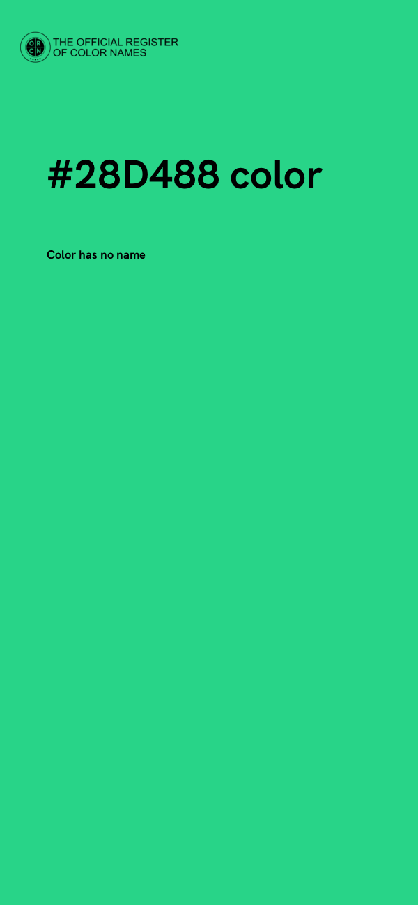 #28D488 color image