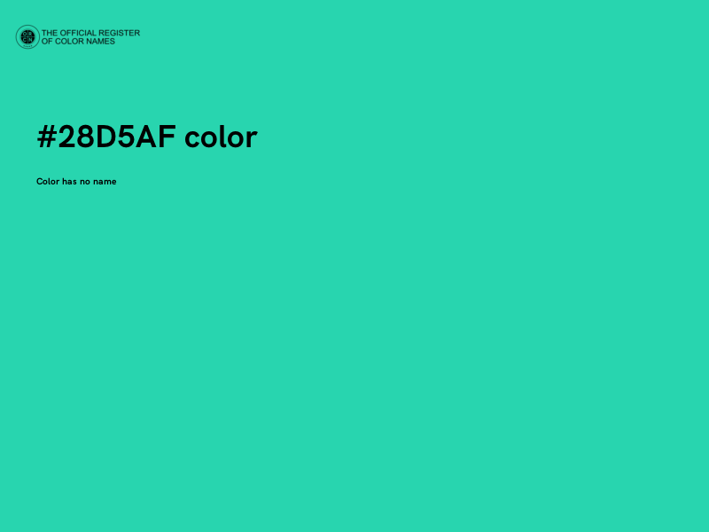 #28D5AF color image