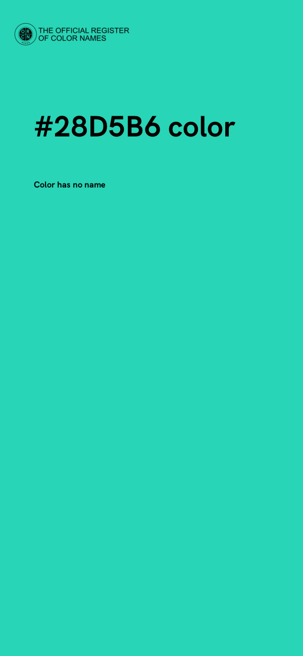 #28D5B6 color image