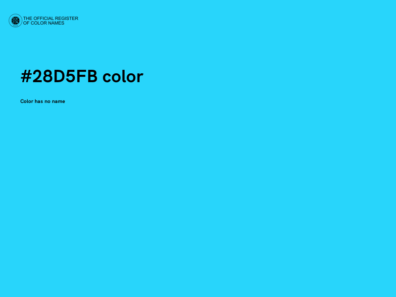 #28D5FB color image