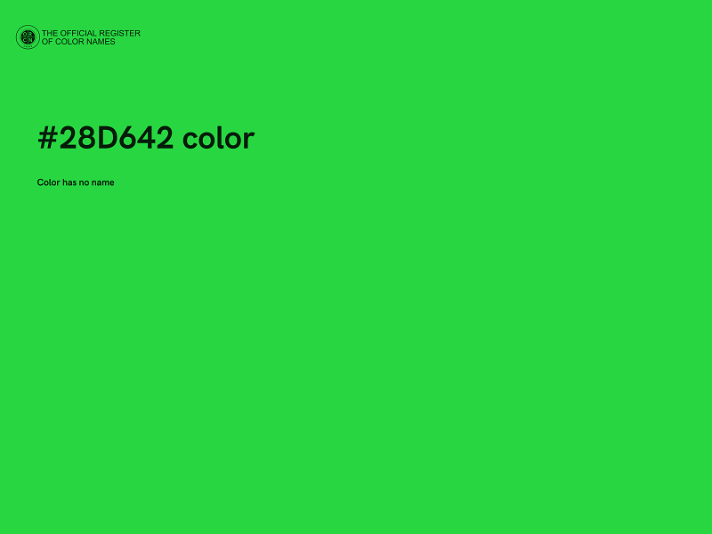 #28D642 color image