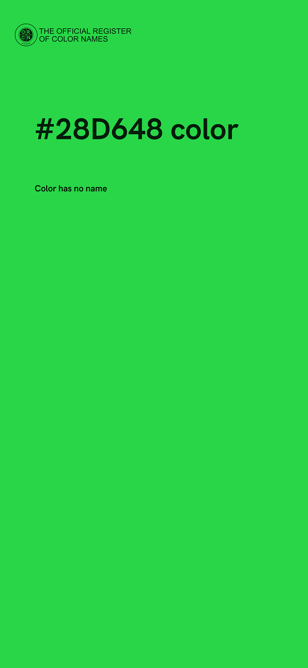 #28D648 color image