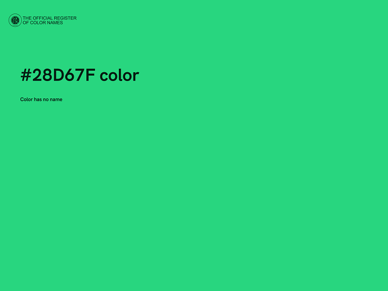 #28D67F color image