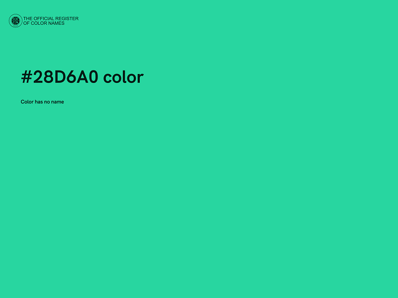 #28D6A0 color image