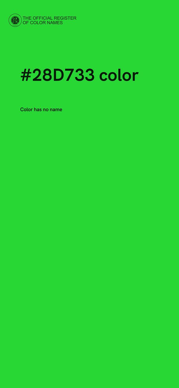 #28D733 color image