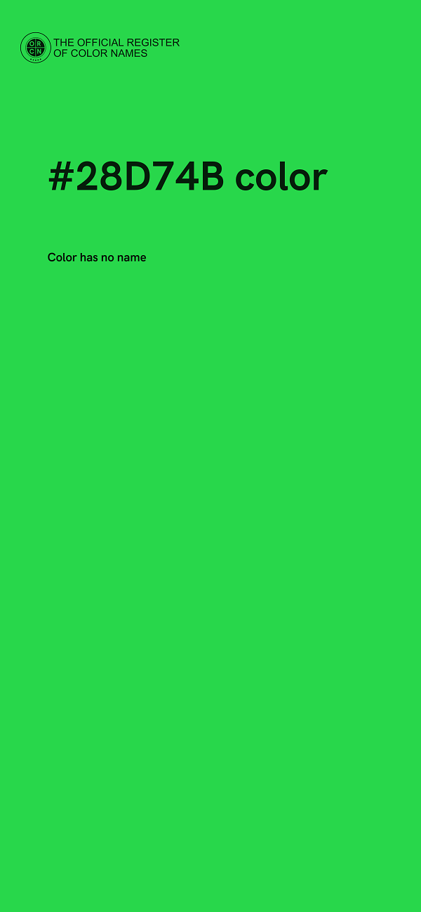 #28D74B color image