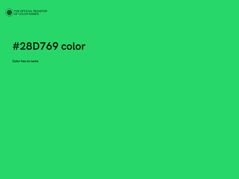 #28D769 color image