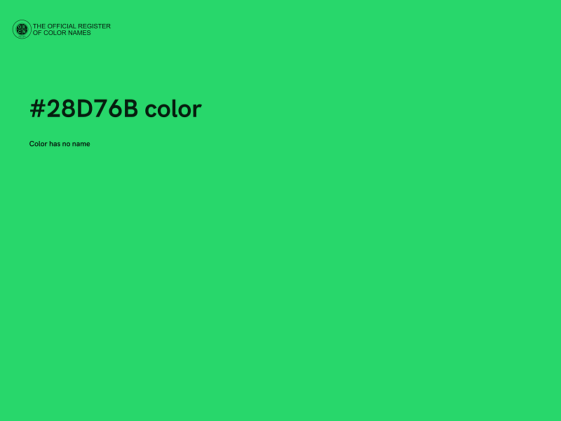 #28D76B color image