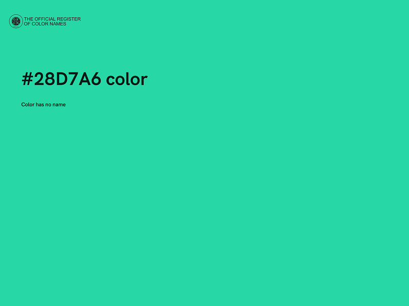 #28D7A6 color image