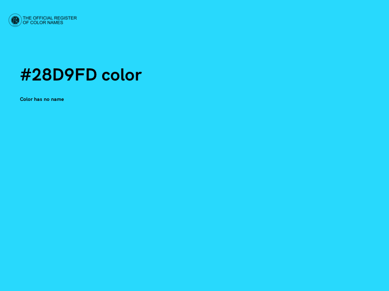 #28D9FD color image