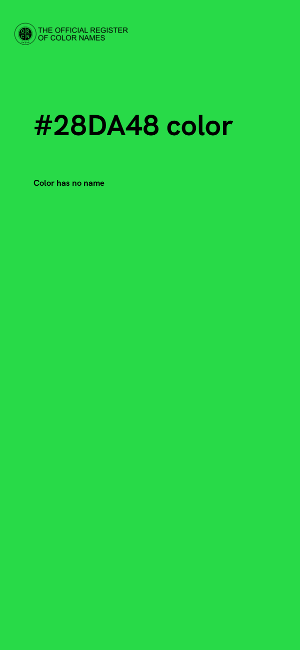 #28DA48 color image