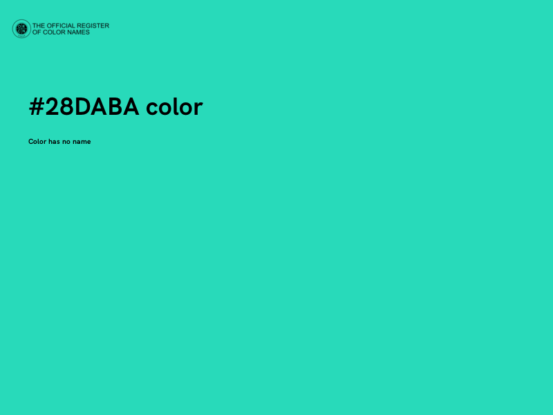 #28DABA color image