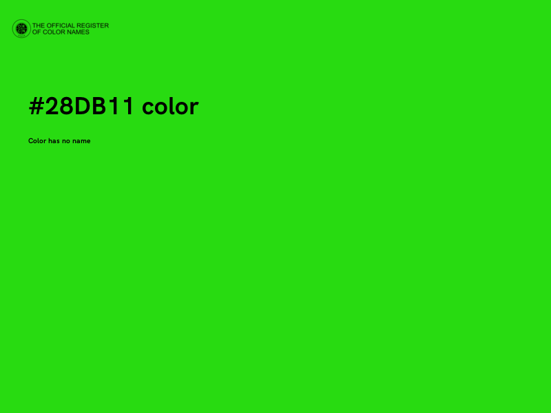 #28DB11 color image