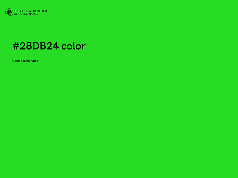 #28DB24 color image