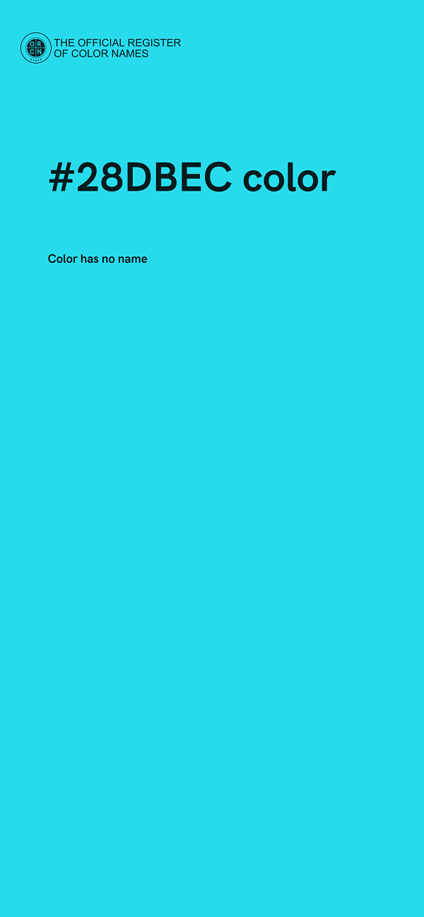 #28DBEC color image