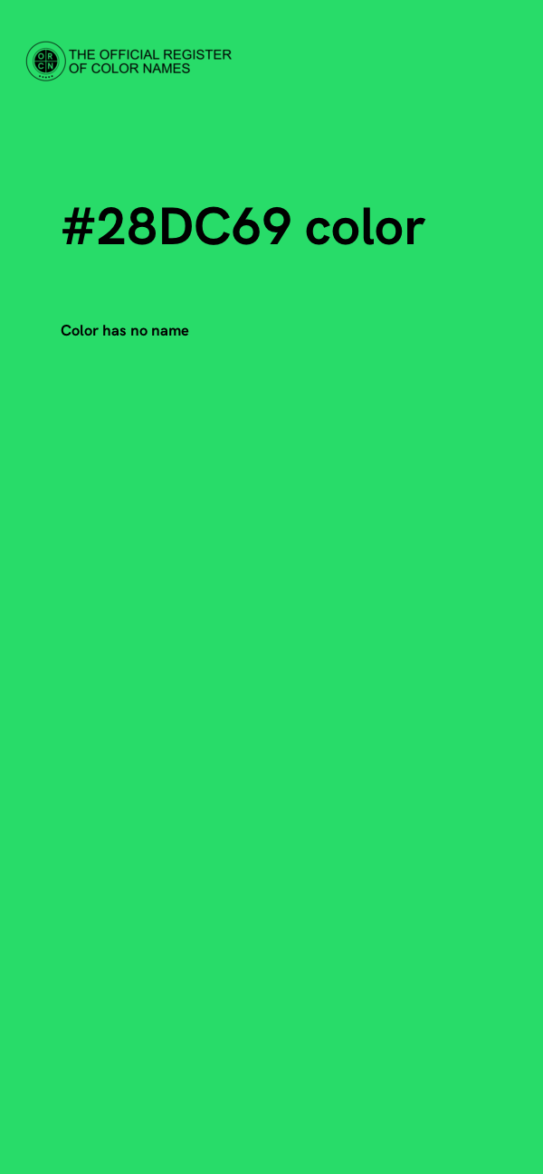 #28DC69 color image