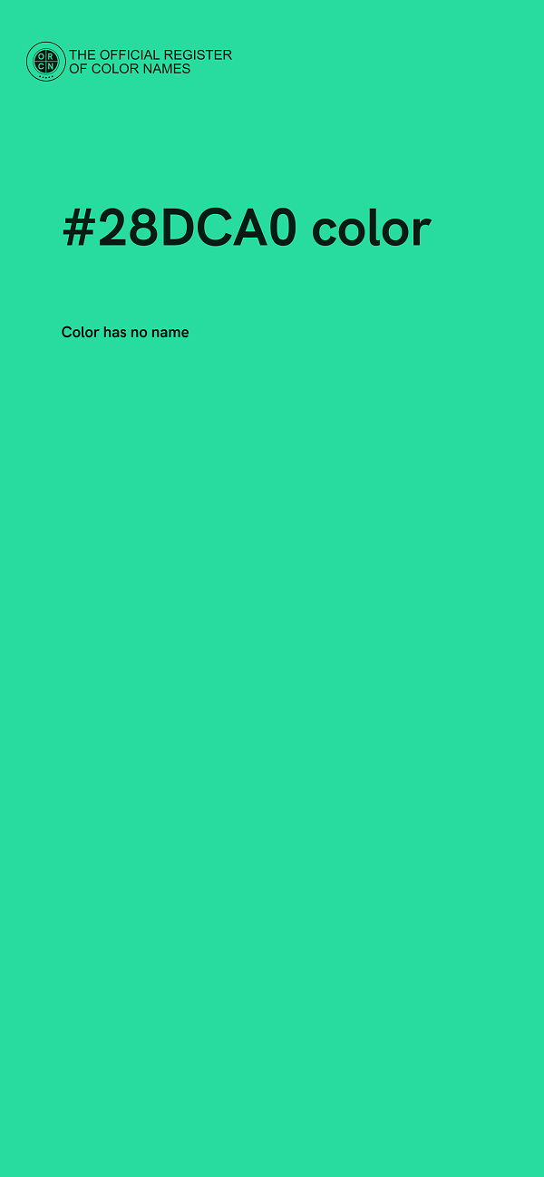 #28DCA0 color image