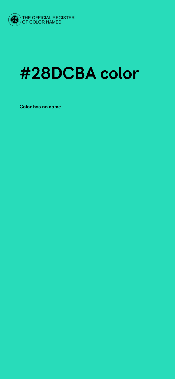#28DCBA color image