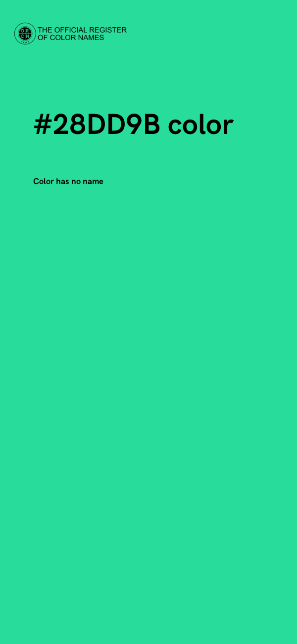 #28DD9B color image