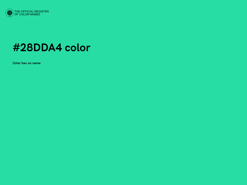 #28DDA4 color image