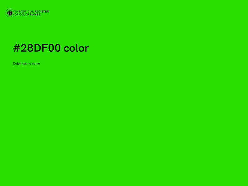 #28DF00 color image